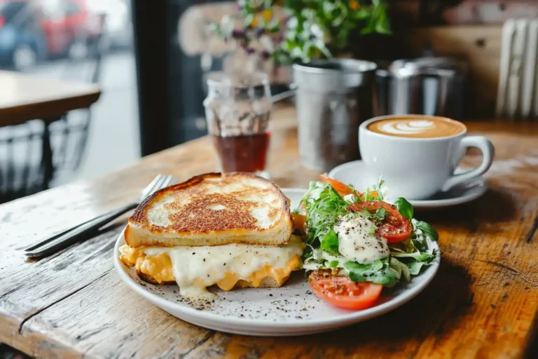 A delicious Croque Monsieur and Croque Madame side by side on a plate.