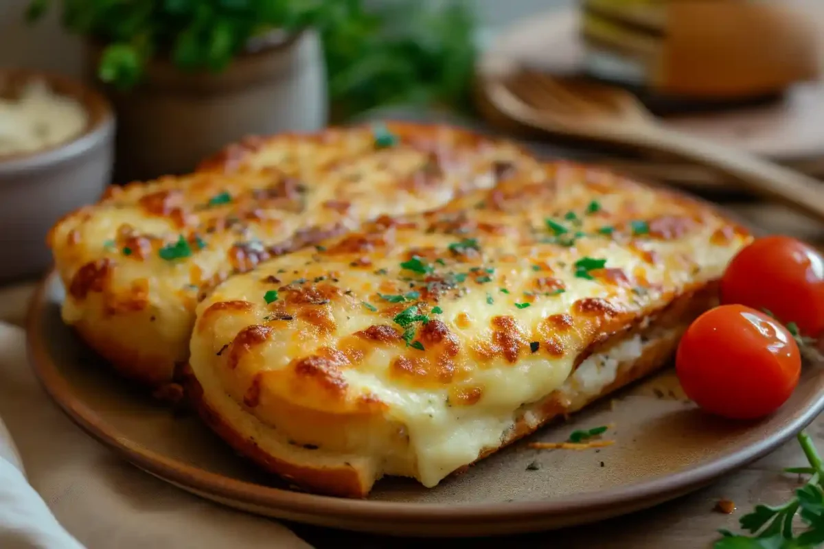 Freshly made authentic French croque monsieur recipe served warm on a rustic plate
