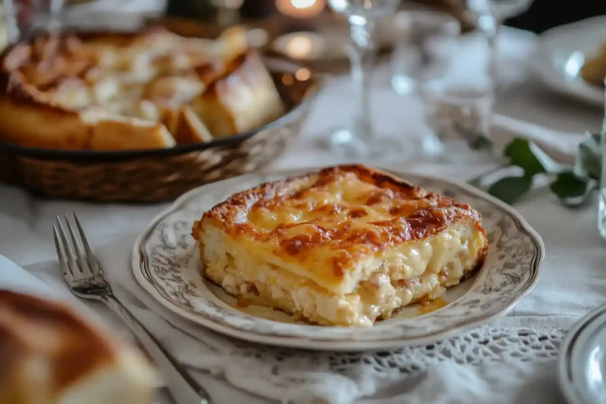 Hot authentic French croque monsieur recipe served at a cozy family breakfast table