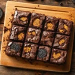Triple-layer slutty brownies with cookie dough and Oreos