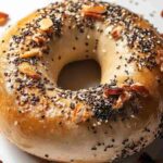 everything bagel recipe with sesame, garlic, onion toppings