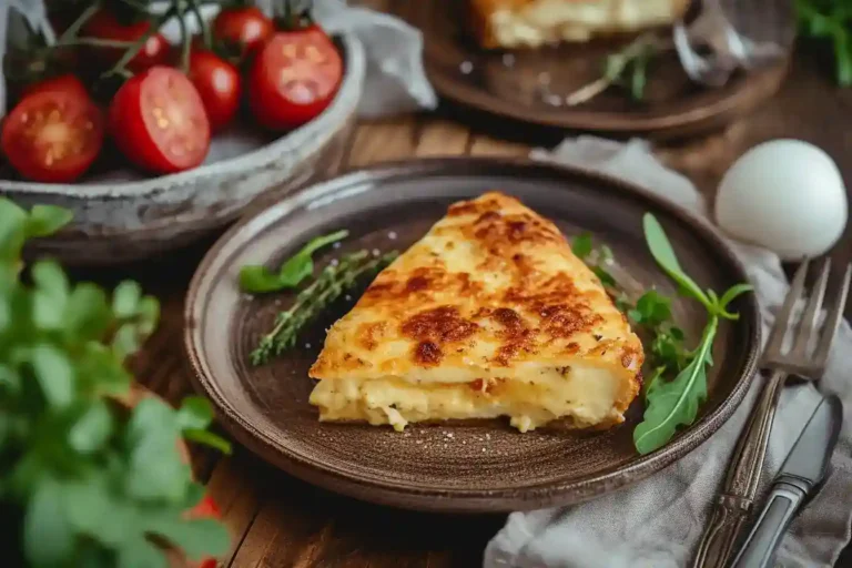 Croque Monsieur Recipe Vegetarian served fresh on rustic plate