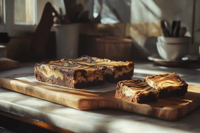 Fudgy banana peanut butter brownies with melted chocolate chips