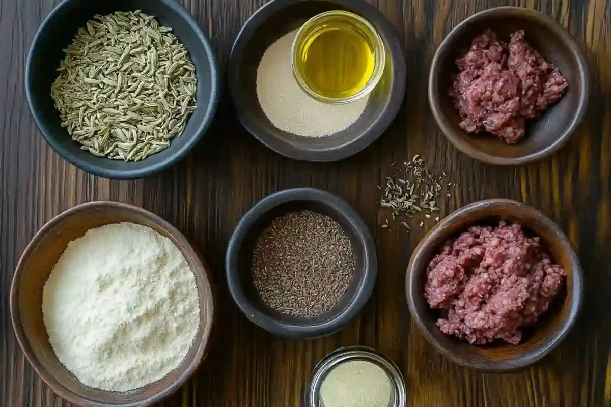 Ingredients for Italian Beef Sausage Recipe