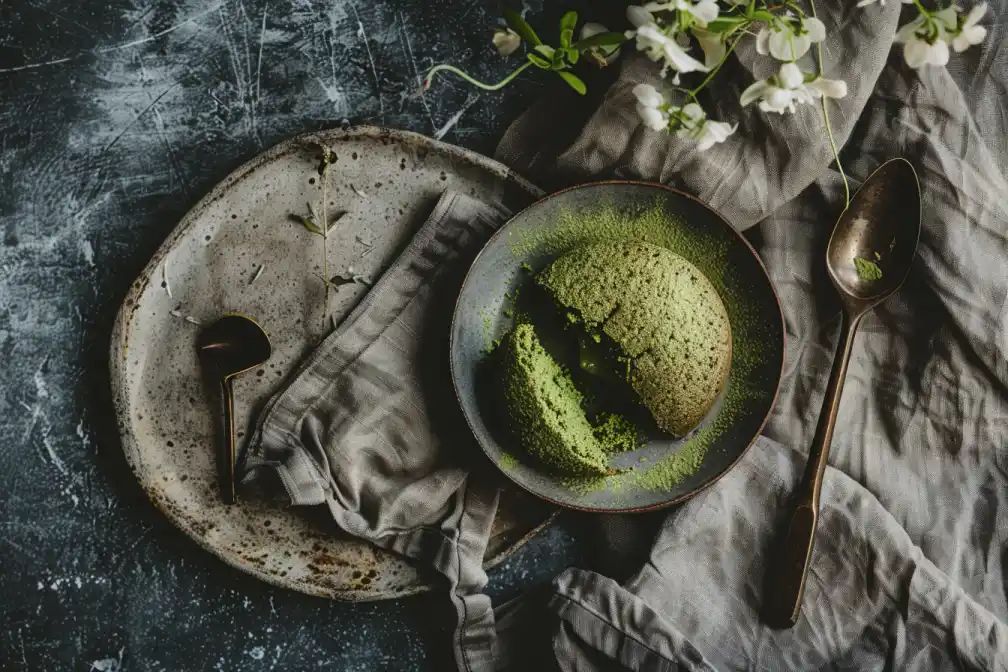 Matcha Lava Mini Cake with Melty Center