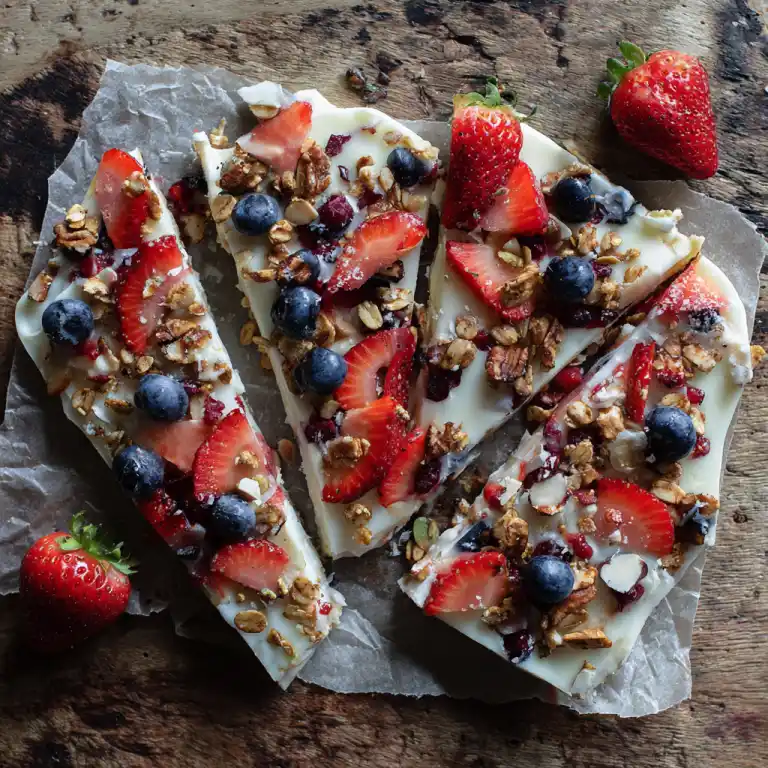 frozen yogurt bark recipe healthy
