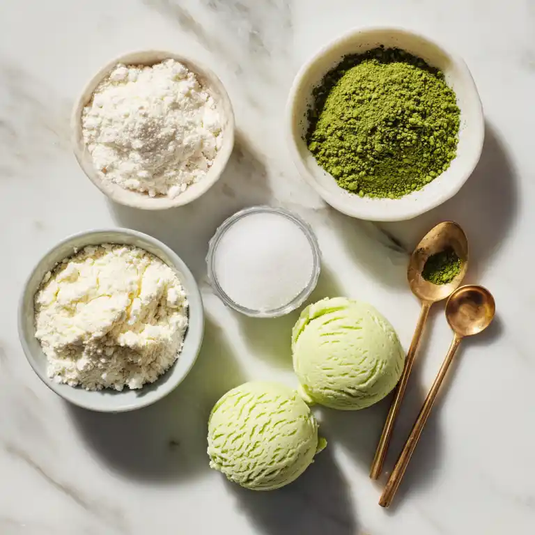 Matcha Green Tea Mochi Ice Cream Ingredients