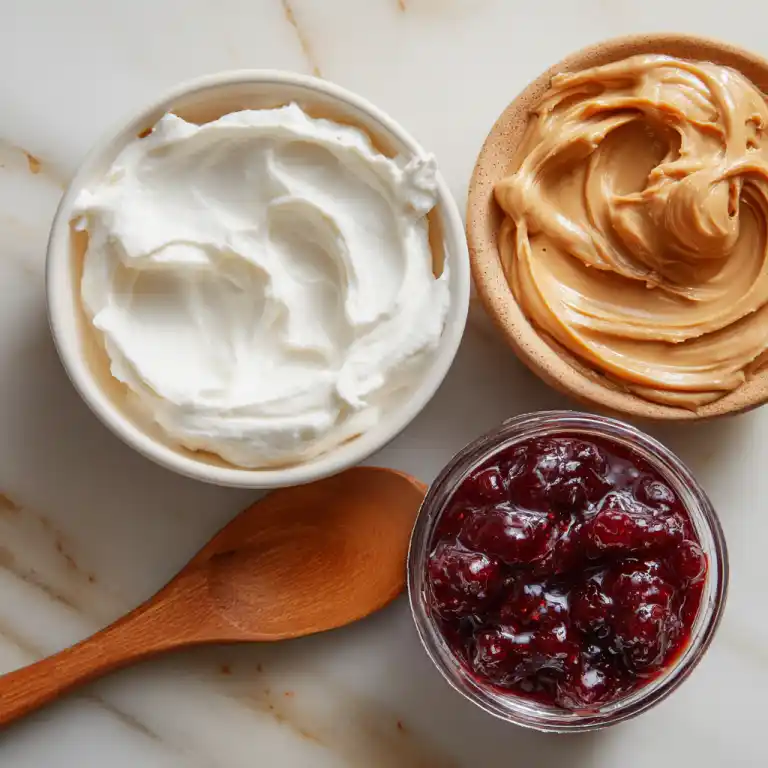 Peanut Butter & Jelly Frozen Yogurt Bark ingredients