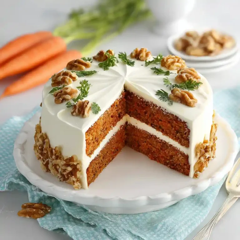 Classic carrot cake recipe slice